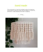 Living Room Bedroom Decoration Cotton Thread Creative Personality Pastoral Style Woven Chandelier - Image 7