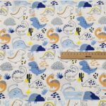 Twill Cartoon Dinosaur Pure Cotton Quilt Sheet Fabric - Image 2