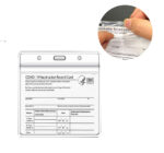 Vertical Transparent PVC Plastic Card Holder - Image 5