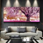 Cross Living Room Forest Landscape Painting Flowers Blooming Rich Trees Place Of First Love - Image 2