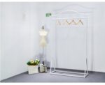 Gold High-end Wedding Shop Clothes Hanger Floor-length Dress Large Trailing Floor-type Side Hanging Dress Display Stand - Image 4