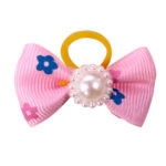 Pet Supplies Bow Rubber Band Scrunchie Head Flower Dog Cat Accessories - Image 2
