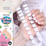 Semi-cured Gel Ice Transparent Nude Color Nail Stickers - Image 2