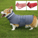 Pet Coat Cold-Proof Warm Rain-Proof Clothe Big Dog Clothing Corgi Clothes Dog Trench - Image 5