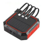 Shared Four Line New Built-in Solar Power Charging Bank 10000MAH Mobile Phone Charging - Image 3