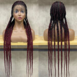 Stretch Mesh Chemical Fiber Head Cover 9 Strand Braid Wig - Image 5