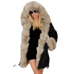 Cotton-padded Jacket Fur Collar Coat Hooded - Image 6
