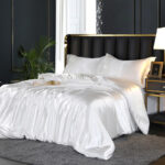 Artificial Silk Double-sided Silk Satin Quilt Cover Bed Sheet Four-piece Set - Image 8
