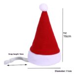 Multicolor Pet Christmas Hat Stripes - Image 2
