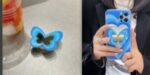 Color Butterfly Stand Silicone Phone Case - Image 10