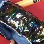 Sequin Denim Large Medium And Small Dog Jacket - Image 3