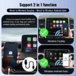 Mini 2-in-1CarplayUSB Interface Wireless Data - Image 4