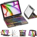 Transparent Rotating Keyboard For Air5 Protective Case Tablet PC - Image 2