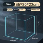 Super White Glass Fish Tank Household Desk - Image 7