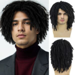Men's African Dreadlocks Chemical Fiber Full-head Wig - Image 6