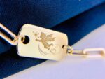 18k gold angel clavicle chain - Image 2