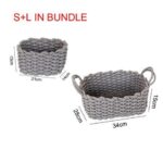 Nordic Wind Hand-woven Thick Cotton Rope Storage Box Simple Storage Basket - Image 7
