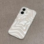 Pearlescent White Three-dimensional Stacking XINGX Phone Case - Image 5