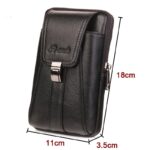 Men's Small Waist Bag Belt Mobile Phone Bag Vertical Multi-functional Mini Retro Cowhide - Image 2