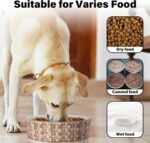 Ceramic Slow Feeder Dog Bowl Slow Feeder Dog Bowl For Medium Large Anti-Choking Slow Eating Dog Bowl Non Slip Dog Bowl Slow Feeder - Image 4