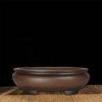 Creative Individual Porcelain Indoor Desktop Purple Sand Flowerpot