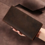 Horse Long Wallet Genuine Leather Hand-held Men's Card Holder - Image 5