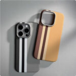 Magnetic Carbon Fiber Pattern Drop-resistant Mobile Phone Protective Case - Image 2