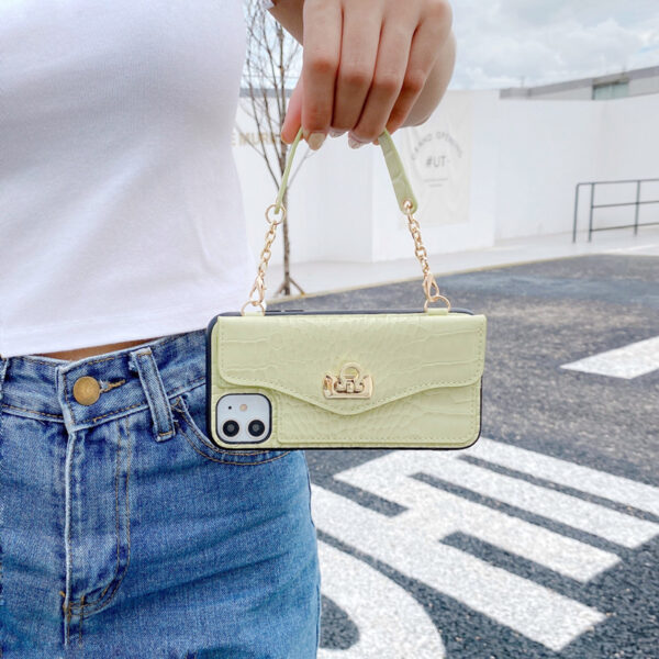 Luxury  Pattern Portable Phone Case With Lanyard