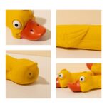 Teeth Grinding Latex Dog Toy Dental Health Durable Dog Toy Cute Yellow Duck Design Squeak Dog Toy For Teeth Boredom Relief - Image 8