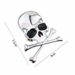 3d metal alloy zinc skull skeleton bones car truck bike stickers labels emblem sign car styling jewelry intimate accessories - Image 3