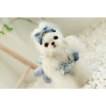 Small Body Blue JK Plaid College Style Cute Suspender Skirt - Image 5