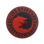 Viking Wolf Patch Cloth Sticker Wolf Head Armband Velcro Backpack Stickers Chapter - Image 9