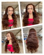 Real Human Straight Hair Wig Head Cover - Image 5