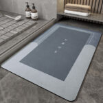 Cushion Cushion Bathroom Sliding  Door  Floor  Bathroom Foot Mat - Image 5