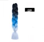 Color Big Braid African Chemical Fiber High Temperature Silk Wig Gradient - Image 7