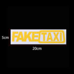 Fake Taxi Drifting Sign Funny Car Sticker - Image 2