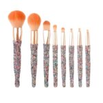 Light Luxury Diamond-embedded Makeup Brush Set 8 High-end Makeup Brushes Suit - Image 5