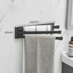 Nordic Bathroom Non-perforated Towel Rack Bathroom - Image 4