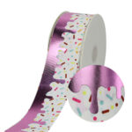 75mm Bronzing Rib Ribbon Hair Accessories Diy Material Packaging Baking Dessert Gift Box Packing Ribbon - Image 4