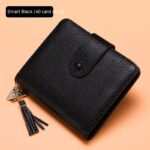 Korean Style Large Capacity Tassel Snap Solid Color Multiple Card Slots Driving License Protective Cover