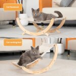 Solid Wood Cat Shaker Pet Bed Foldable Cat Nest Hammock - Image 2