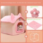 Cute Princess Cat Nest Thickened Puppet Winter Cat Pet Princess Bed - Image 10