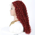 Women's Fashion Front Lace Long Curls Wig Chemical Fiber Head Cover - Image 8