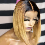 New Ombre Straight Human Hair Short Bob - Image 2
