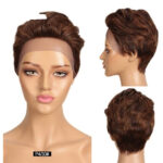 Front Lace Wig All Real Hair Short Headgear - Image 7
