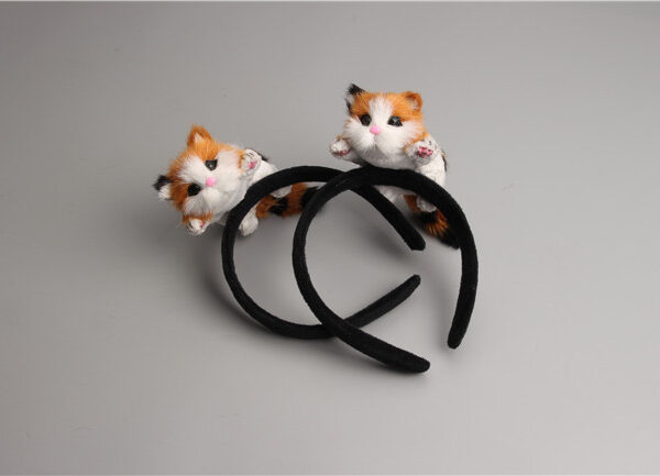 Stylish Women Girls Lovely Cat Headband Flannelette Plush Kitten HairBand Halloween Chirsmas Party Headdress Hair Accessories