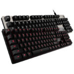 G413 Gaming Electronic Sports Mechanical Keyboard Desktop Backlight 104 Key Metal Panel - Image 2