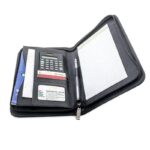 A5 Multifunctional Folder PU Zipper Bag With Computer - Image 5