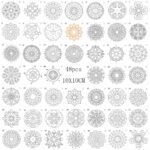 48 Mandala Auxiliary Painting Templates Stone Color Painting Creative DIY Handmade Templates - Image 3