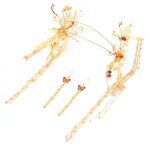 Red Bead String Costume Retro Tassel Jewelry - Image 5
